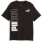 PUMA Power Colorblock T-Shirt Jungen 74 - puma black/puma black 152