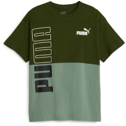 PUMA Power Colorblock T-Shirt Jungen 31 - myrtle 152