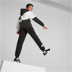 PUMA Power Cat Fleece-Hoodie Jungen 01 - puma black 140