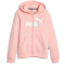 PUMA Ess+ Metallic Logo Fleece-Kapuzenjacke M&auml;dchen 63 - peach smoothie 152