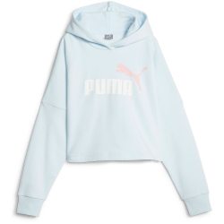 PUMA Essentials Logo Cropped Hoodie Mädchen 69 - icy...