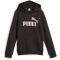 PUMA Ess+ Metallic Logo Fleece-Hoodie M&auml;dchen 56 - PUMA black/bronze 128
