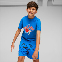 PUMA Basketball Graphic T-Shirt Jungen 47 - racing blue 128