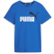 PUMA Ess+ Metallic 2 Col Logo T-Shirt Jungen 48 - racing blue 140