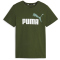 PUMA Ess+ Metallic 2 Col Logo T-Shirt Jungen 30 - myrtle 140