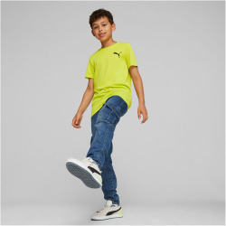 PUMA Active Small Logo T-Shirt Jungen 40 - yellow burst 128