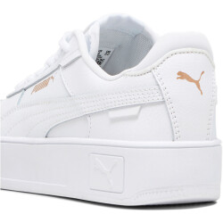 PUMA Carina Street Sneaker Mädchen 01 - PUMA white/PUMA white/PUMA gold 36