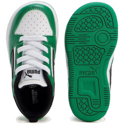PUMA Rebound V6 Lo AC Baby-Sneaker 05 - puma white/puma black/archive green 22