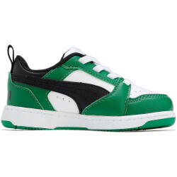 PUMA Rebound V6 Lo AC Baby-Sneaker 05 - puma white/puma black/archive green 22