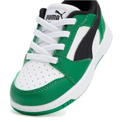 PUMA Rebound V6 Lo AC Baby-Sneaker 05 - puma white/puma black/archive green 22