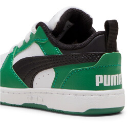 PUMA Rebound V6 Lo AC Baby-Sneaker 05 - puma white/puma black/archive green 22