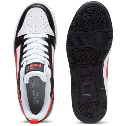 PUMA Rebound V6 Lo Sneaker Kinder 04 - PUMA white/for all time red/PUMA black 36