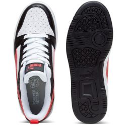 PUMA Rebound V6 Lo Sneaker Kinder 04 - PUMA white/for all time red/PUMA black 37