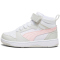 PUMA Rebound V6 Mid AC+ Sneaker Kinder 04 - PUMA white/frosty pink/sedate gray 30
