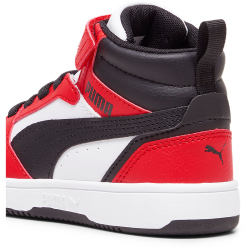 PUMA Rebound V6 Mid AC+ Sneaker Kinder 03 - PUMA white/PUMA black/for all time red 29