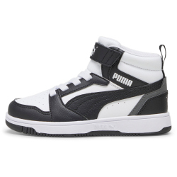 PUMA Rebound V6 Mid AC+ Sneaker Kinder 01 - PUMA white/PUMA black/shadow gray 30