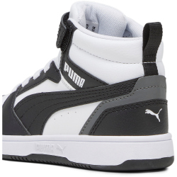 PUMA Rebound V6 Mid AC+ Sneaker Kinder 01 - PUMA white/PUMA black/shadow gray 30