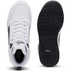 PUMA Rebound V6 Mid-Top Sneaker Kinder 02 - PUMA white/PUMA black 35.5