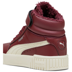 PUMA Carina 2.0 Winterized Mid-Top Sneaker gef&uuml;ttert M&auml;dchen 05 - dark jasper/alpine snow/puma silver 31