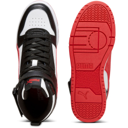 PUMA RBD Game Mid-Top Sneaker Kinder 08 - PUMA white/for all time red/PUMA black/gold 36