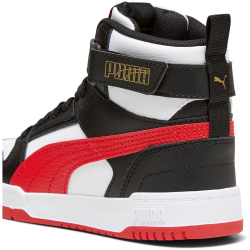 PUMA RBD Game Mid-Top Sneaker Kinder 08 - PUMA white/for all time red/PUMA black/gold 36