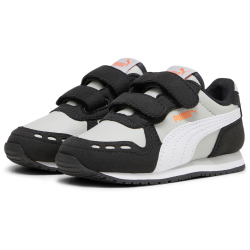 PUMA Cabana Racer Sl 20 Baby-Sneaker mit Klettverschluss 11 - ash gray/puma white/puma black 22