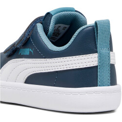 PUMA Courtflex v2 Baby-Sneaker mit Klettverschluss 30 - dark night/puma white 21