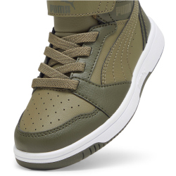 PUMA Rebound V6 Mid Winterized AC+ Sneaker Kinder 02 - PUMA olive/PUMA white 28