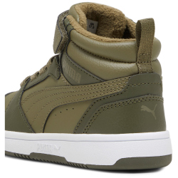 PUMA Rebound V6 Mid Winterized AC+ Sneaker Kinder 02 - PUMA olive/PUMA white 28