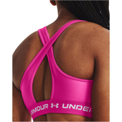 UNDER ARMOUR Crossback Mid Bra-PNK 655 - rebel pink M