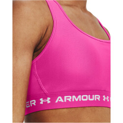 UNDER ARMOUR Crossback Mid Bra-PNK 655 - rebel pink M