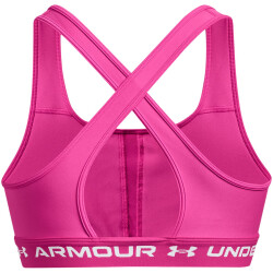 UNDER ARMOUR Crossback Mid Bra-PNK 655 - rebel pink M