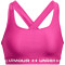 UNDER ARMOUR Crossback Mid Bra-PNK 655 - rebel pink M