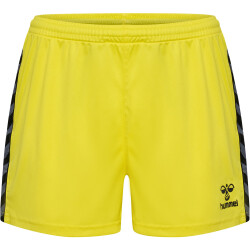 hummel Authentic Polyester Shorts Damen 5269 - blazing yellow XS