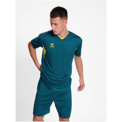 hummel Authentic Polyester Trikot Herren 6834 - blue coral/sulphur spring M