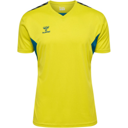 hummel Authentic Polyester Trikot Herren 6829 - sulphur spring/blue coral L