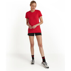FALKE Seamless Laufshirt melange Damen 8070 - scarlet XS/S