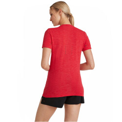 FALKE Seamless Laufshirt melange Damen 8070 - scarlet XS/S
