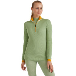 FALKE Ski Troyer Pullover Damen 7378 - quiet green XS