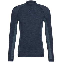 FALKE Wool Tech langarm Unterhemd Herren 6116 - space blue L