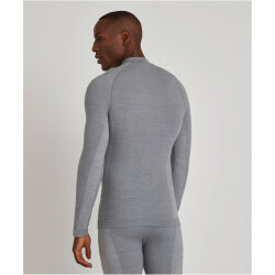 FALKE Wool Tech langarm Unterhemd Herren 3757 - grey-heather XXL