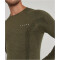 FALKE Wool Tech langarm Unterhemd Herren 7830 - olive S