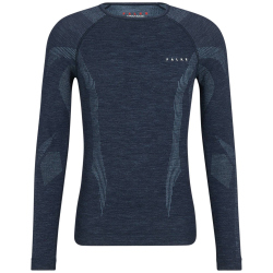 FALKE Wool Tech langarm Unterhemd Herren 6116 - space blue L