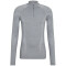 FALKE Wool Tech 1/2-Zip langarm Unterhemd Herren 3757 - grey-heather S