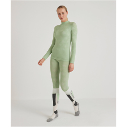FALKE Wool Tech Trend langarm Unterhemd Damen 7378 - quiet green XS