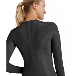 FALKE Wool Tech langarm Unterhemd Damen 3000 - black XS