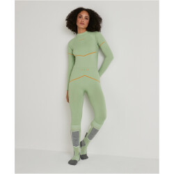 FALKE Maximum Warm Trend 3/4 Tights Damen 7378 - quiet green XS