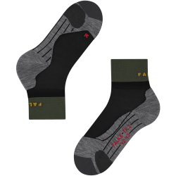 FALKE TK2 Explore Ankle Trekkingsocken 3007 - black 46-48