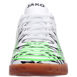 JAKO Animal Indoor Hallen-Fu&szlig;ballschuhe Kinder 791 - white/neon green 29