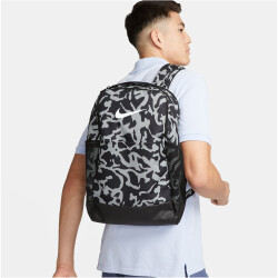 NIKE Brasilia Rucksack 24L, 010 - black/lt smoke grey/white